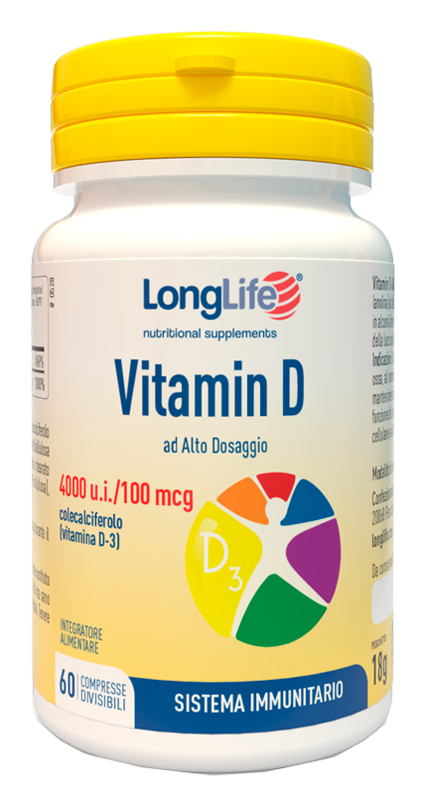 LONGLIFE VITAMIN D4000UI 60CPR