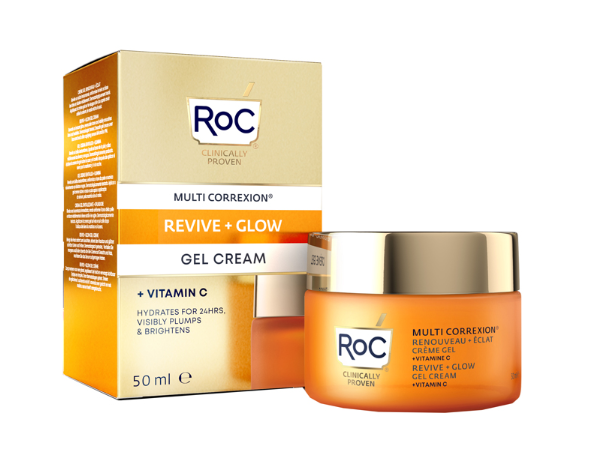 ROC MULTI CORREXION REVIVE + GLOW CREMA VISO GEL 50 ML