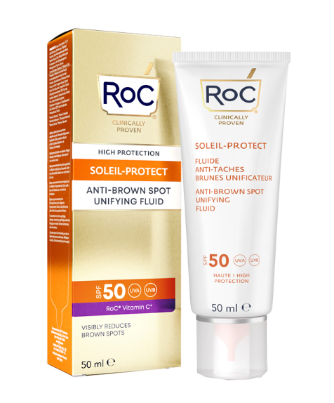 ROC FLUIDO SOLARE VISO SPF 50+ ANTIMACCHIE BRUNE 50 ML