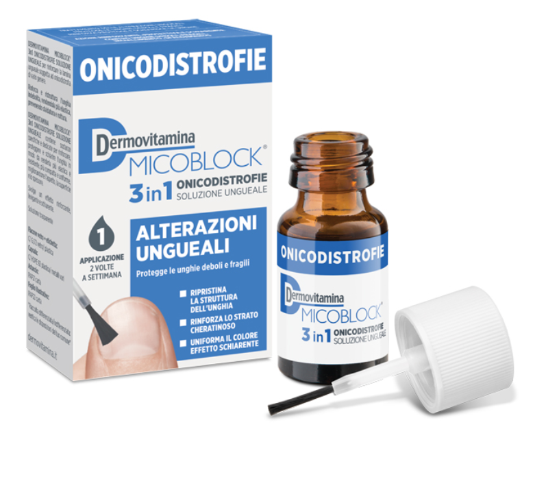DERMOVITAMINA MICOBLOCK 3 IN 1 ONICODISTROFIE ALTERAZIONI UNGUEALI 7 M