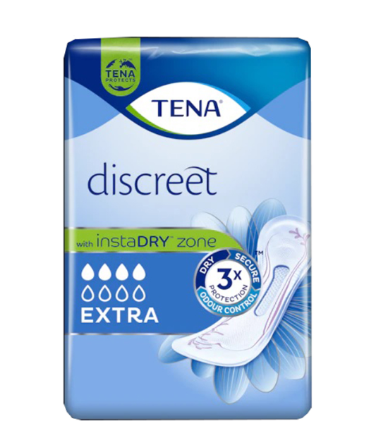 ASSORBENTE INCONTINENZA LEGGERA TENA DISCREET EXTRA 10 PEZZI