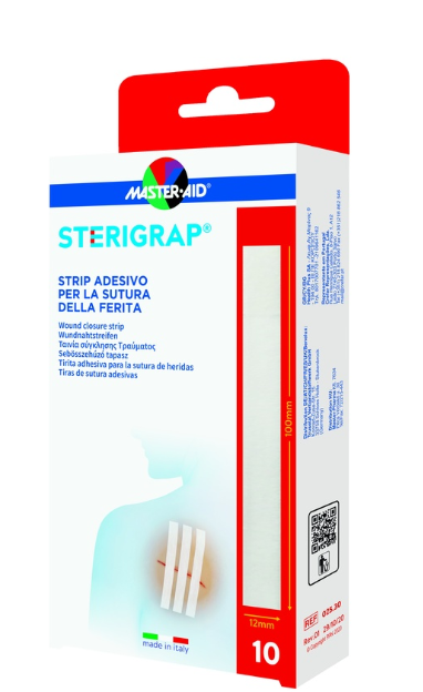 MASTER-AID STERIGRAP STRIP ADESIVO SUTURA FERITE 100X12 MM 6 PEZZI