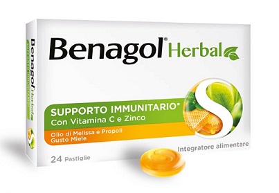 BENAGOL HERBAL MIELE 24PAST