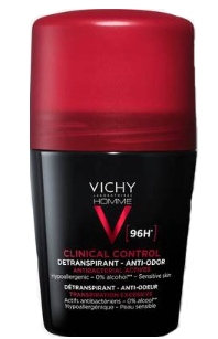 VICHY HOMME DEODORANTE CLINICAL CONTROL 96H ROLL 50 ML