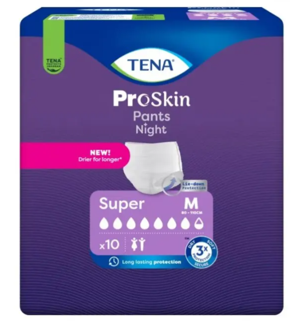 PANNOLONE A MUTANDINA TENA PANTS NIGHT SUPER M 10 PEZZI