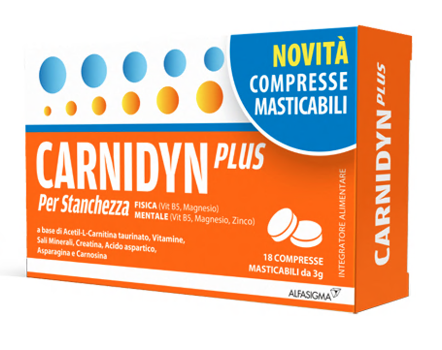 CARNIDYN PLUS 18 COMPRESSE