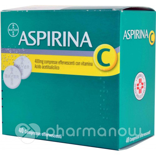 ASPIRINA C*40CPR EFF 400+240MG