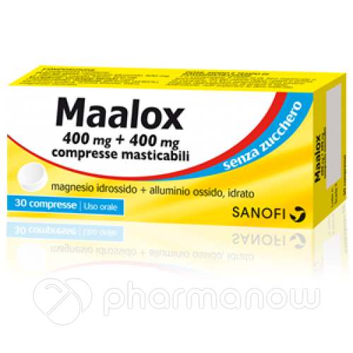 MAALOX*S/Z 30CPR LIMO400+400MG