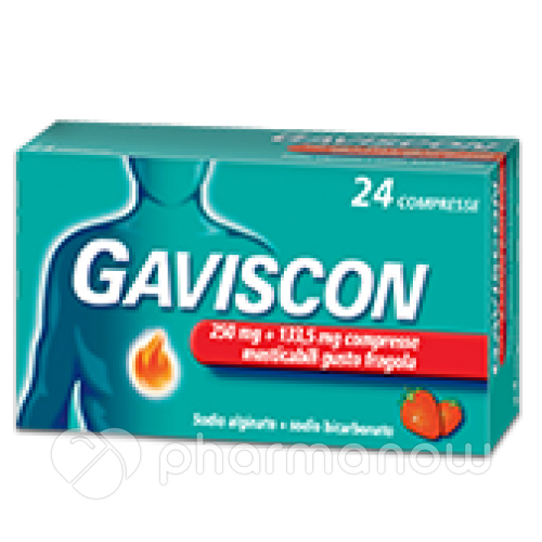 GAVISCON*24CPR FRAG250+133,5MG