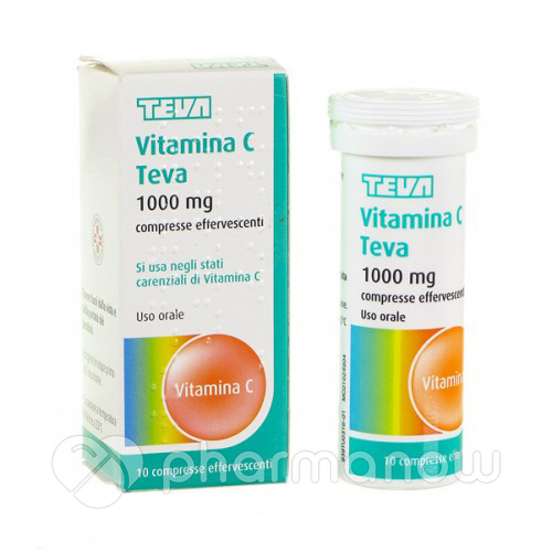VITAMINA C TEVA*10CPR EFF 1G
