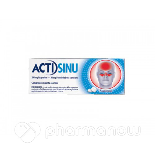 ACTISINU*12CPR 200MG+30MG