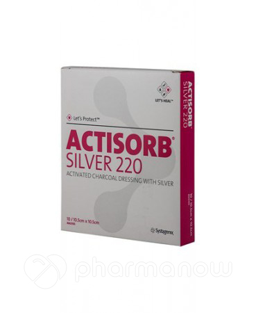 ACTISORB SILV 220 10,5X10,5 3P