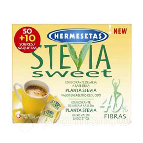 HERMESETAS STEVIA 50+10BUST