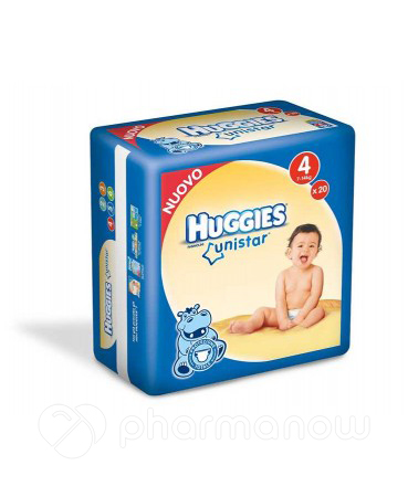 HUGGIES UNISTAR 4 7/18KG 18PZ