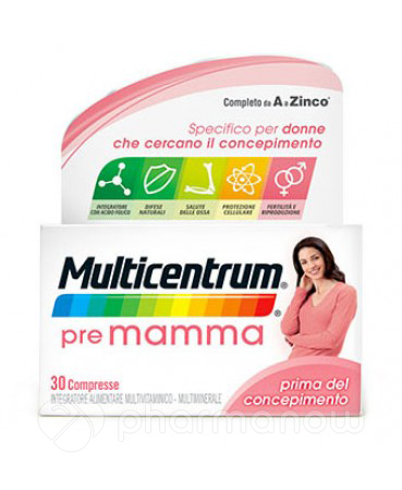 MULTICENTRUM PRE MAMMA 30CPR