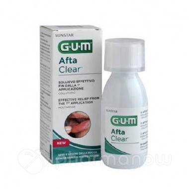 GUM AFTACLEAR RINSE 120ML